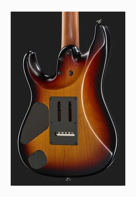 Ibanez AZ2402-TFF, curve del body viste dall'alto