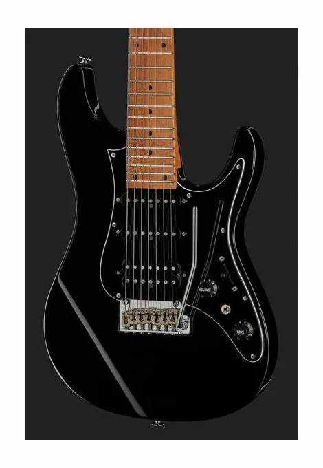Ibanez AZ24047-BK, curve del body viste dall'alto