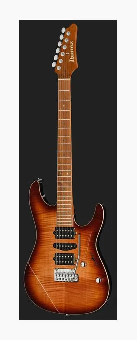 Ibanez AZ2407F-BSR, manico e tastiera visti di lato
