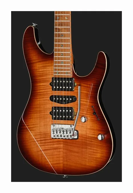 Ibanez AZ2407F-BSR, vista posteriore del corpo