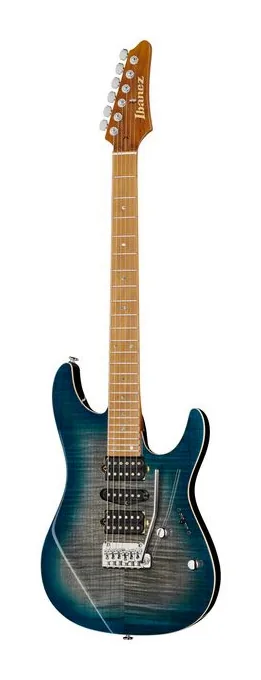 Ibanez AZ2407F-SDE inquadrato di fronte su sfondo neutro