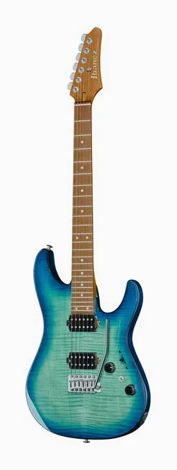 Ibanez AZ24S1F-TXB fotografato frontalmente