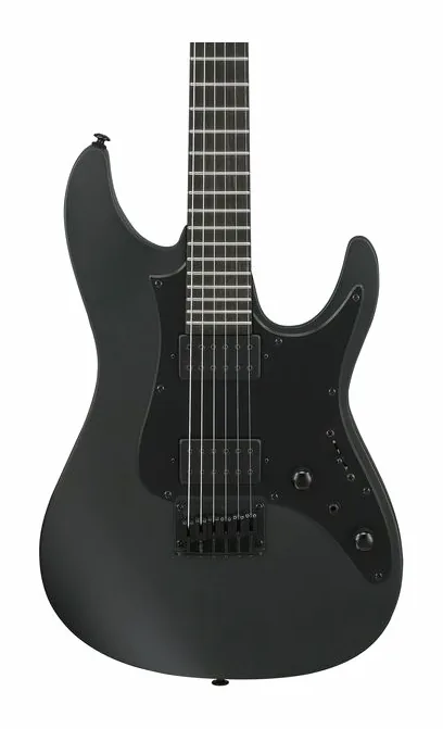 Ibanez AZ41B1-BKF, corpo e verniciatura in primo piano