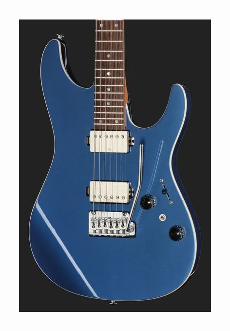 Ibanez AZ42P1-PBE, corpo e verniciatura in primo piano