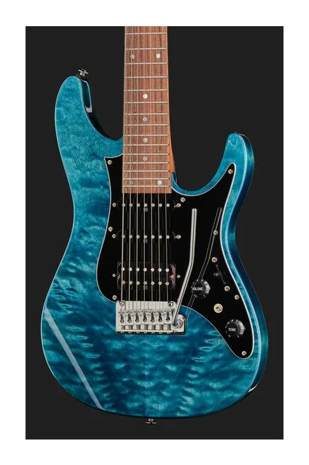 Ibanez AZ447P1QM-COB, profilo laterale del corpo