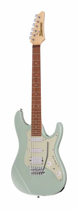 Ibanez AZES40-MGR inquadrato di fronte su sfondo neutro