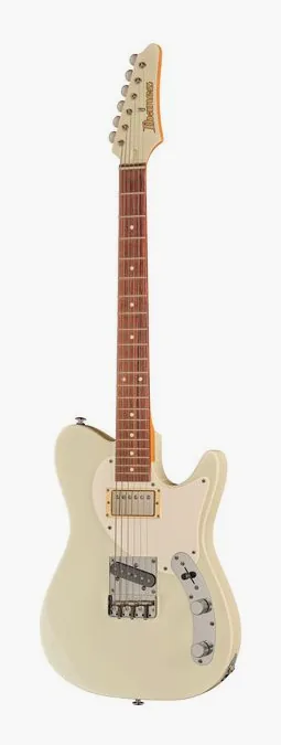 Ibanez FLATV2-MSN inquadrato di fronte su sfondo neutro