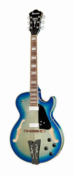 Ibanez GB10EM-JBB inquadrato di fronte su sfondo neutro