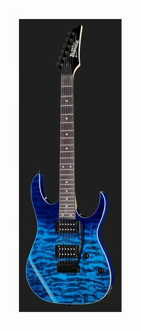 Ibanez GRG120QASP-BGD, manico e tastiera visti di lato