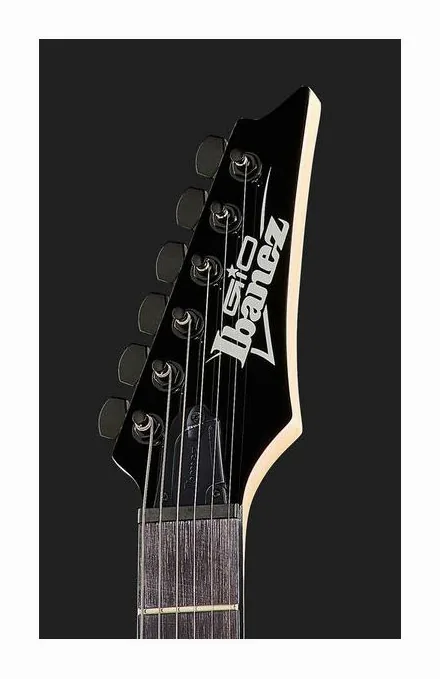 Ibanez GRG120QASP-BGD, corpo e verniciatura in primo piano