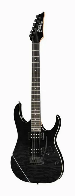 Ibanez GRG120QASP-BKG fotografato frontalmente