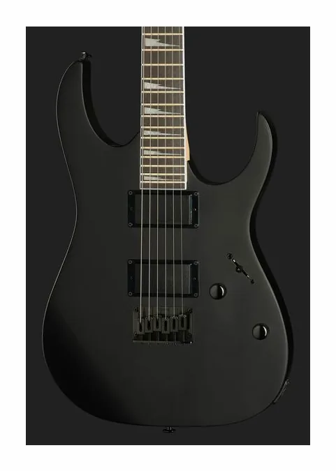 Ibanez GRG121DX-BKF, corpo e verniciatura in primo piano
