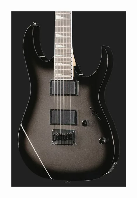 Ibanez GRG121DX-MGS, corpo e verniciatura in primo piano