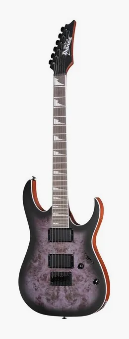 Ibanez GRG121PAR-KBF in primo piano frontale