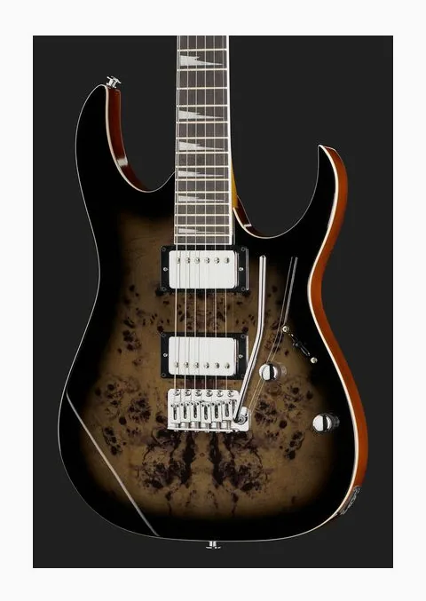 Ibanez GRG220PA1-BKB, manico e tastiera visti di lato