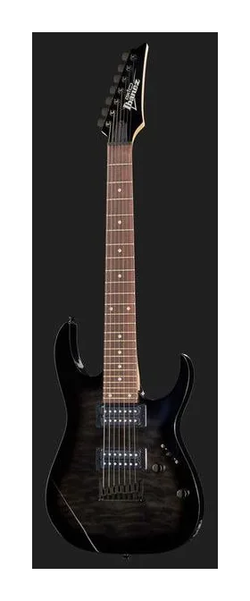 Ibanez GRG7221QA-TKS, manico e tastiera visti di lato