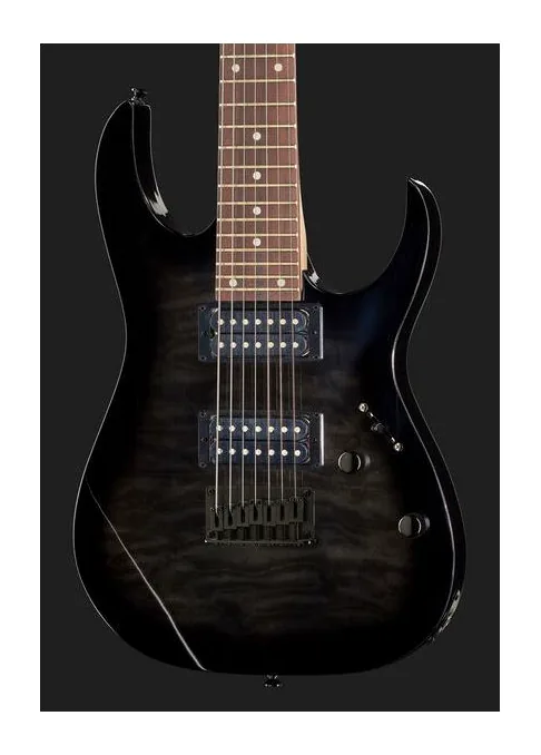 Ibanez GRG7221QA-TKS, manico e tastiera visti di lato