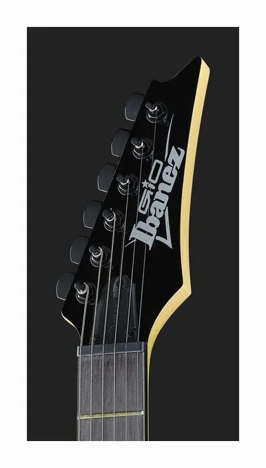 Ibanez GRGA120QA-TKS, corpo e verniciatura in primo piano