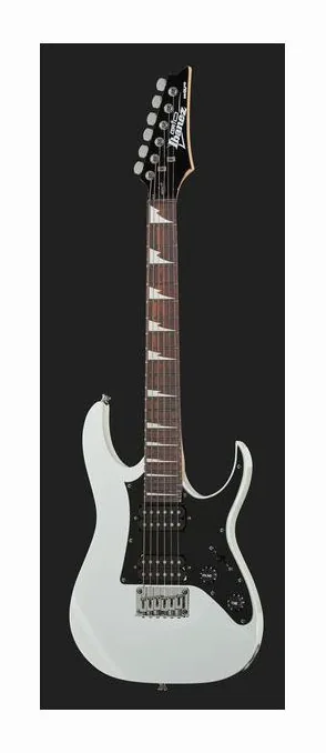 Ibanez GRGM21-WH E-Guitar Micro, manico e tastiera visti di lato