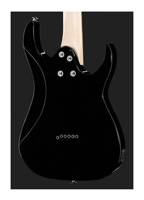 Ibanez GRGM21L-BKN, corpo e verniciatura in primo piano