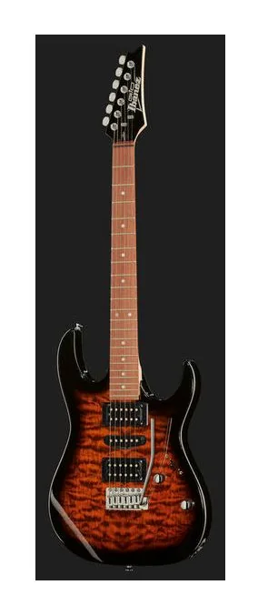 Ibanez GRX70QA-SB GIO, curve del body viste dall'alto