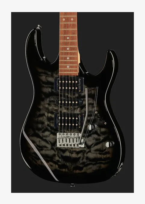 Ibanez GRX70QA-TKS GIO, curve del body viste dall'alto