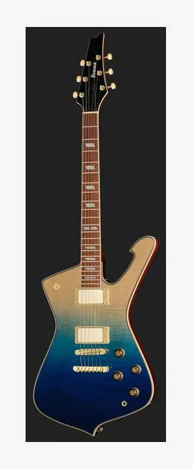 Ibanez IC420FM-TBG, paletta con meccaniche e logo
