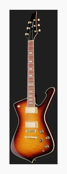 Ibanez IC420FM-VLS, corpo e verniciatura in primo piano
