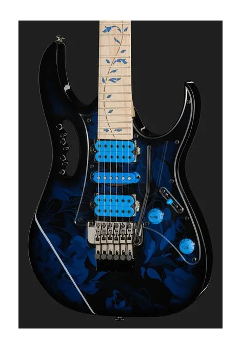 Ibanez JEM77P-BFP, curve del body viste dall'alto