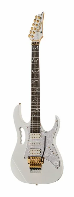 Ibanez JEM7VP-WH fotografato frontalmente