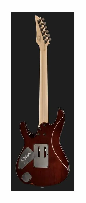 Ibanez KIKO100-TRR, corpo e verniciatura in primo piano