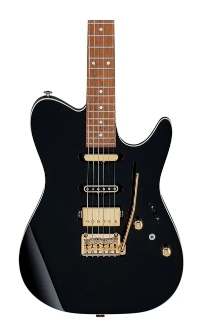 Ibanez LB1-BK, corpo e verniciatura in primo piano