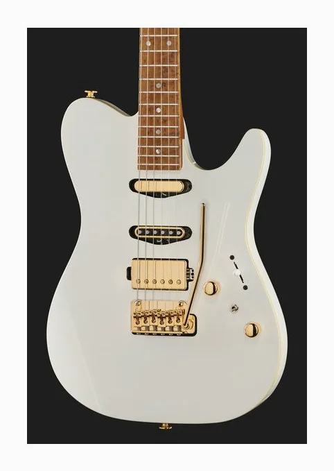 Ibanez LB1-WH Lari Basilio, pickup e manopole dei controlli