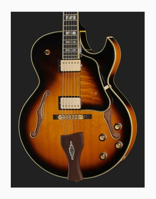 Ibanez LGB30-VYS, corpo e verniciatura in primo piano