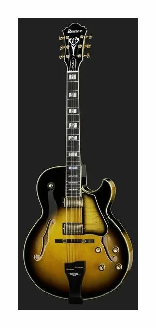 Ibanez LGB300-VYS, curve del body viste dall'alto