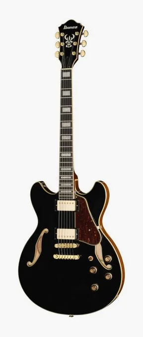 Ibanez AS93BC BK in primo piano frontale