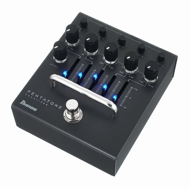 Ibanez Pentatone Equalizer PTEQ, grafica del pannello superiore
