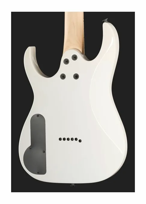 Ibanez PGMM31-WH Paul Gilbert Sign., corpo e verniciatura in primo piano