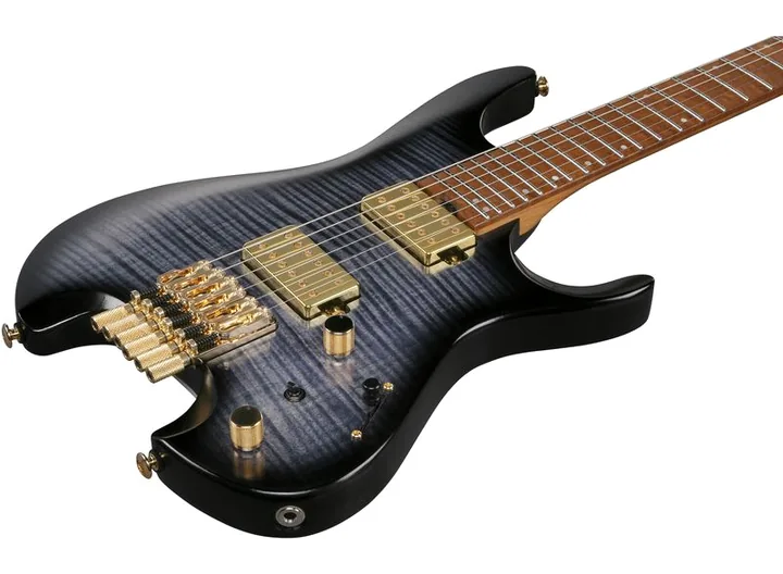 Ibanez Q52FMG-DRL, corpo e verniciatura in primo piano