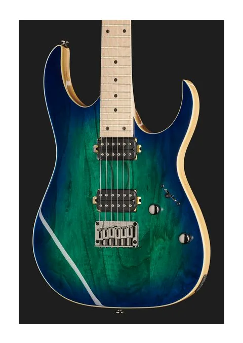 Ibanez RG421AHM-BMT, paletta con meccaniche e logo