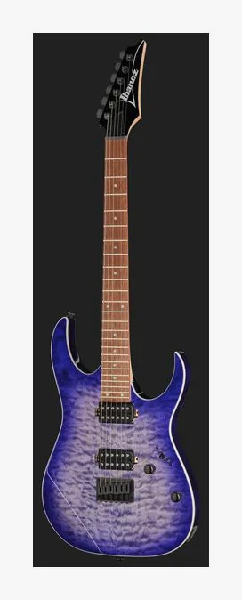 Ibanez RG421QM-CBB, curve del body viste dall'alto