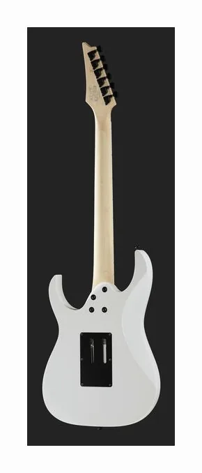 Ibanez RG450DXB-WH, paletta con meccaniche e logo