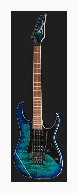 Ibanez RG450QMB-SPB, manico e tastiera visti di lato