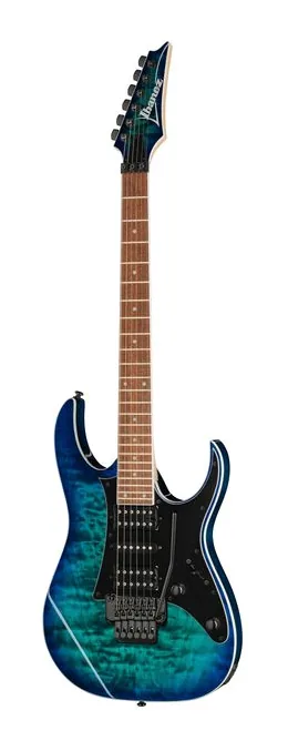 Ibanez RG450QMB-SPB in primo piano frontale