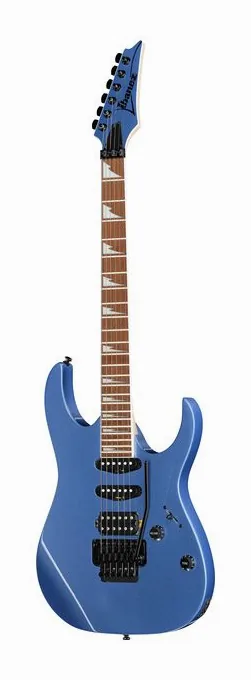 Ibanez RG460DX-BLH inquadrato di fronte su sfondo neutro