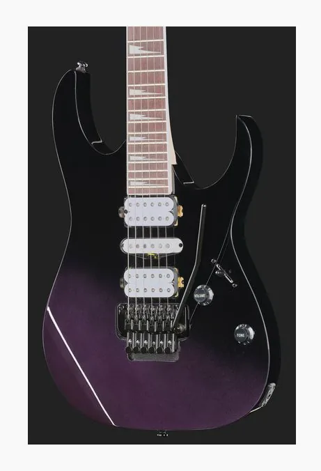 Ibanez RG470DX-TMN, paletta con meccaniche e logo