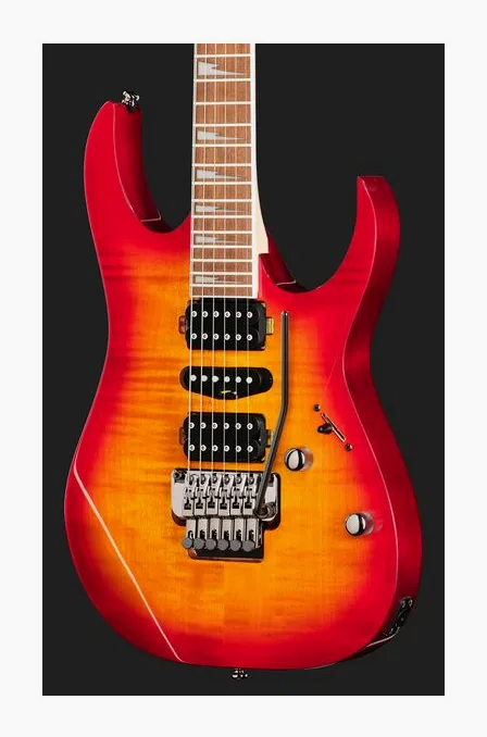 Ibanez RG470DXFM-CS, corpo e verniciatura in primo piano