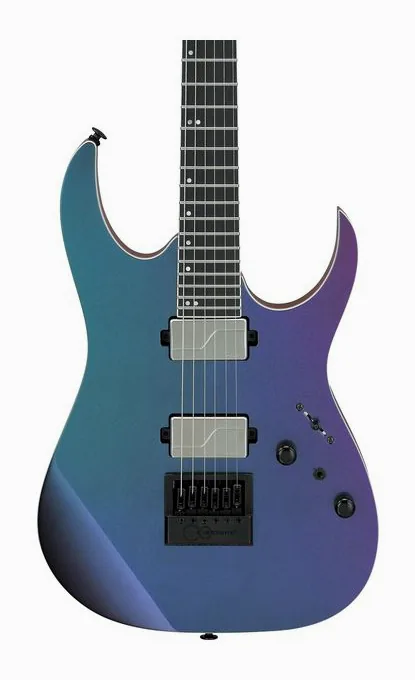 Ibanez RG5121RET-PRT, corpo e verniciatura in primo piano
