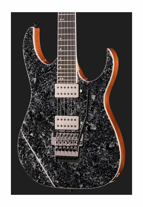 Ibanez RG5320R-CSW, paletta con meccaniche e logo