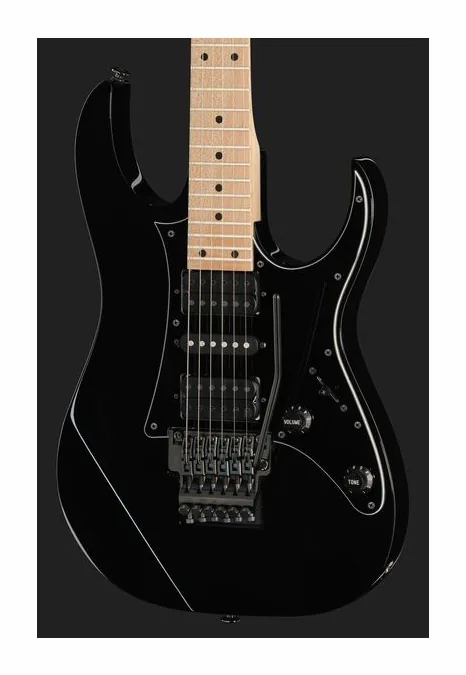 Ibanez RG550-BK, corpo e verniciatura in primo piano